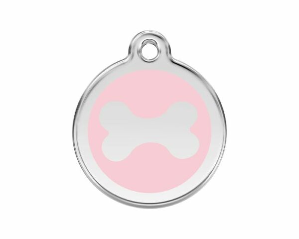 médaille-identification-OS- rose claire - ForestPets37